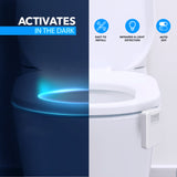 Advanced 16-Color Infrared-Sensor LED Toilet Light, Internal Memory, Light Detection (White)