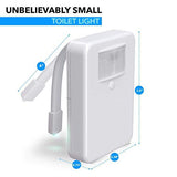 Advanced 16-Color Infrared-Sensor LED Toilet Light, Internal Memory, Light Detection (White)