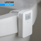 Advanced 16-Color Infrared-Sensor LED Toilet Light, Internal Memory, Light Detection (White)
