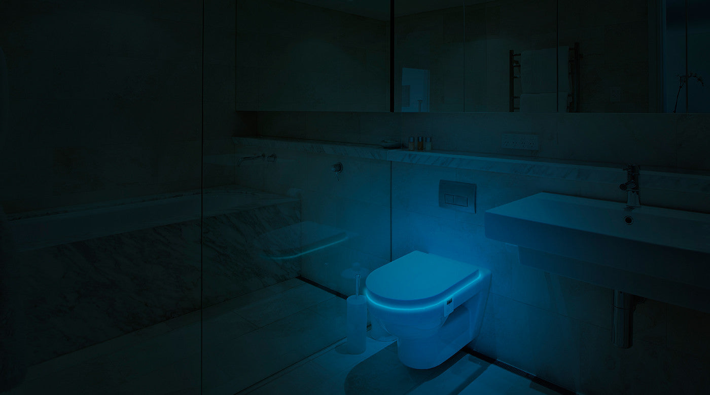 LumiLux Toilet Lights Motion Detection - Advanced 16-Color LED